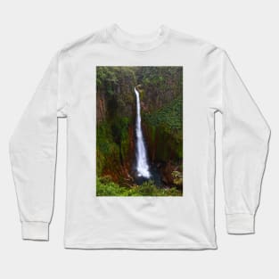 Catarata Del Toro Waterfall - Costa Rica Long Sleeve T-Shirt